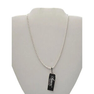 Samara 925 Sterling Silver Twisted Rope Chain Necklace Lobster Closure Italy